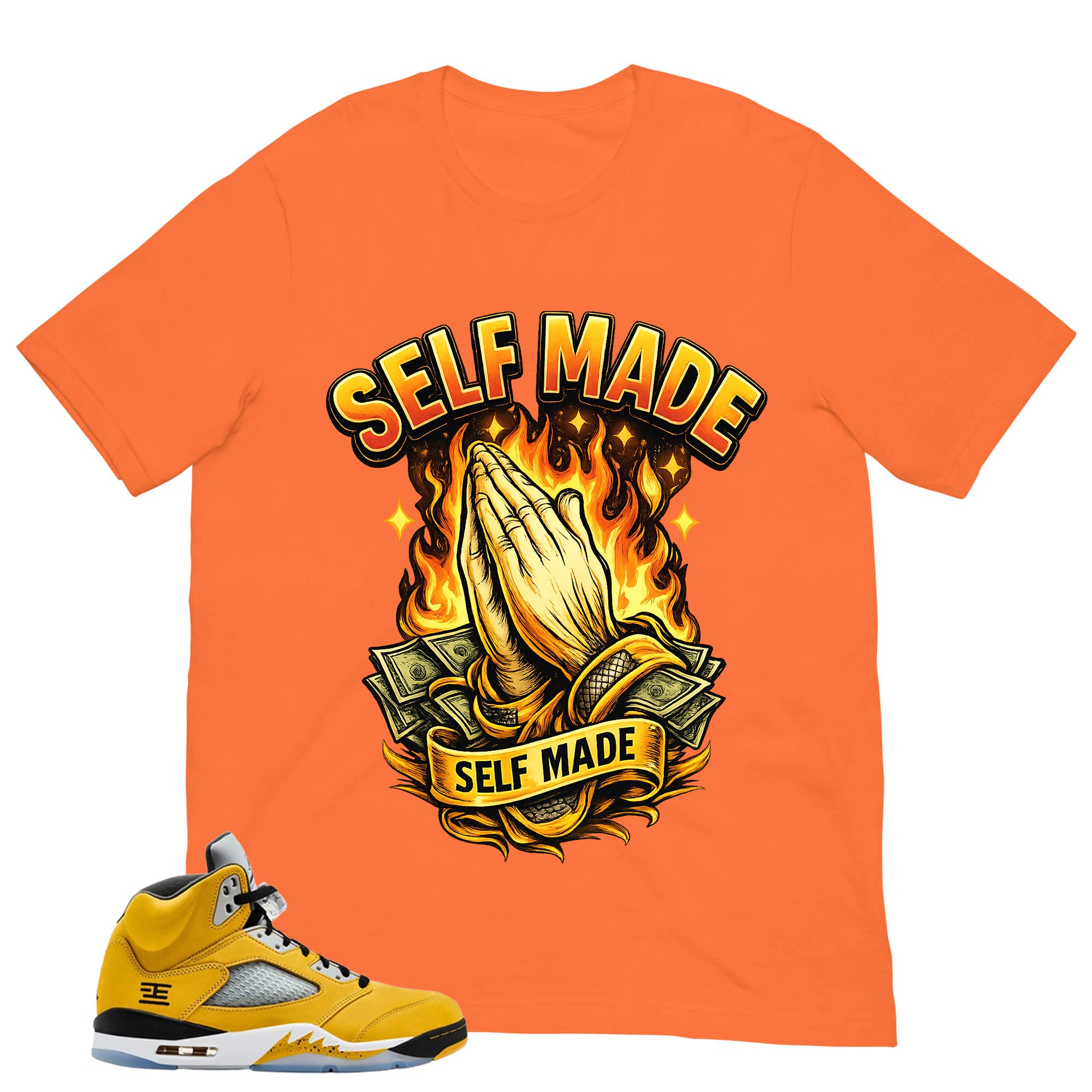 Graphic Tee Self Made Shirt - Matching Air Jordan 5 T23 Tokyo