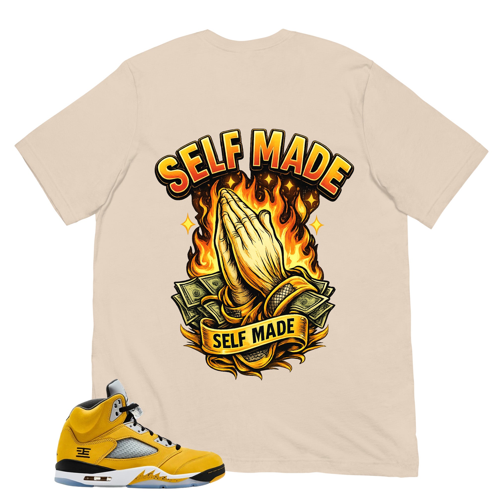 Graphic Tee Self Made Shirt - Matching Air Jordan 5 T23 Tokyo