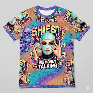 Shiesty Big Money Talking All Over Print Shirt Match Dylan Harper x Air Zoom GT Cut Tri-State