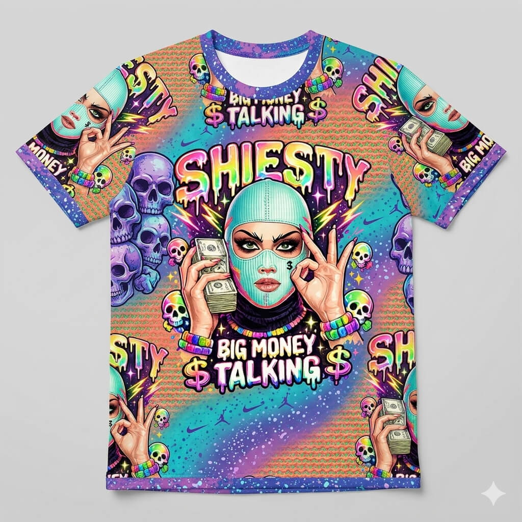 Shiesty Big Money Talking All Over Print Shirt Match Dylan Harper x Air Zoom GT Cut Tri-State