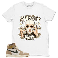 Shiesty Big Money Talking Shirt - Match Cream Wmns Air Jordan 1 Khaki