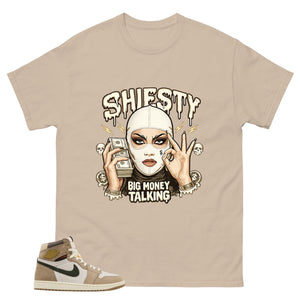 Shiesty Big Money Talking Shirt - Match Cream Wmns Air Jordan 1 Khaki