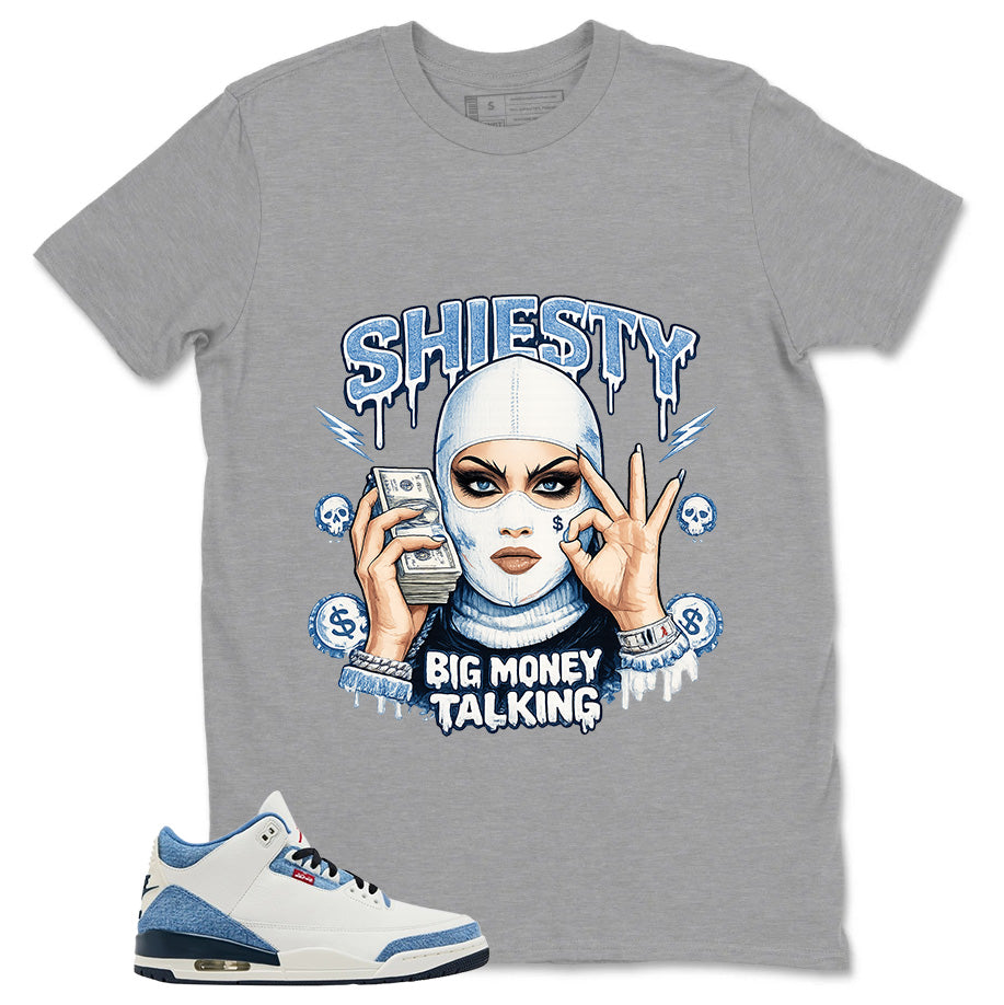 Shiesty Big Money Talking Shirt - Match Levi’s x Air Jordan 3 Retro 'All-Star'