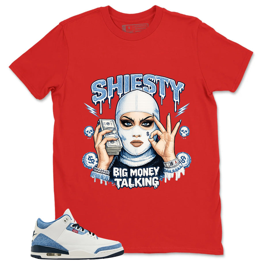 Shiesty Big Money Talking Shirt - Match Levi’s x Air Jordan 3 Retro 'All-Star'