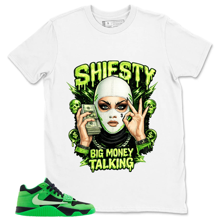 Shiesty Big Talking Money Shirt - Match Travis Scott x Air Jordan Jumpman Jack Green Spark
