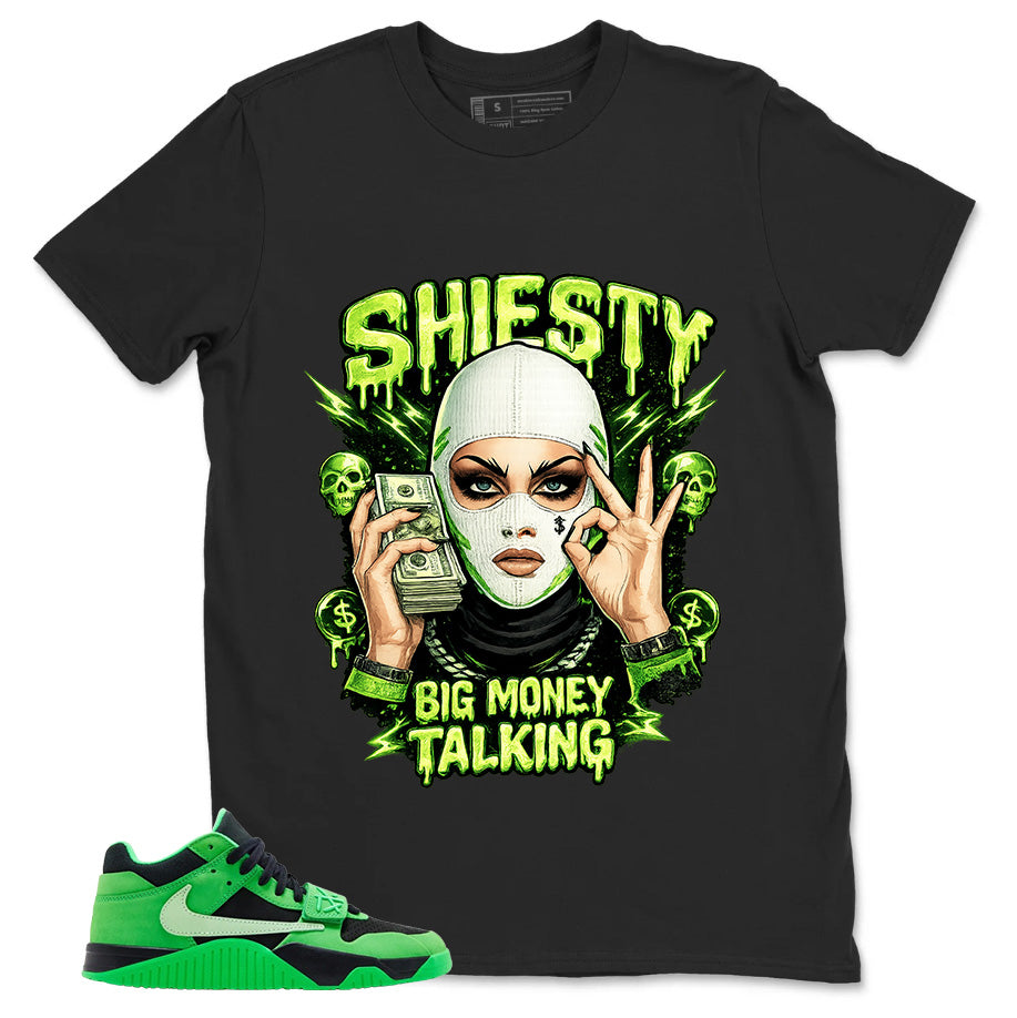 Shiesty Big Talking Money Shirt - Match Travis Scott x Air Jordan Jumpman Jack Green Spark
