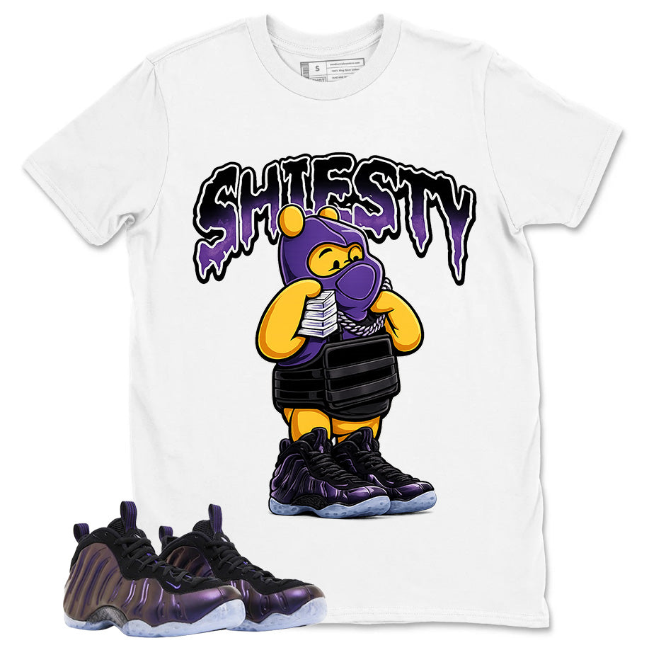 Shiesty Pooh Graphic Tee, Shirt to Match Air Foamposite One Eggplant, Air Foamposite Unisex Purple Shirt