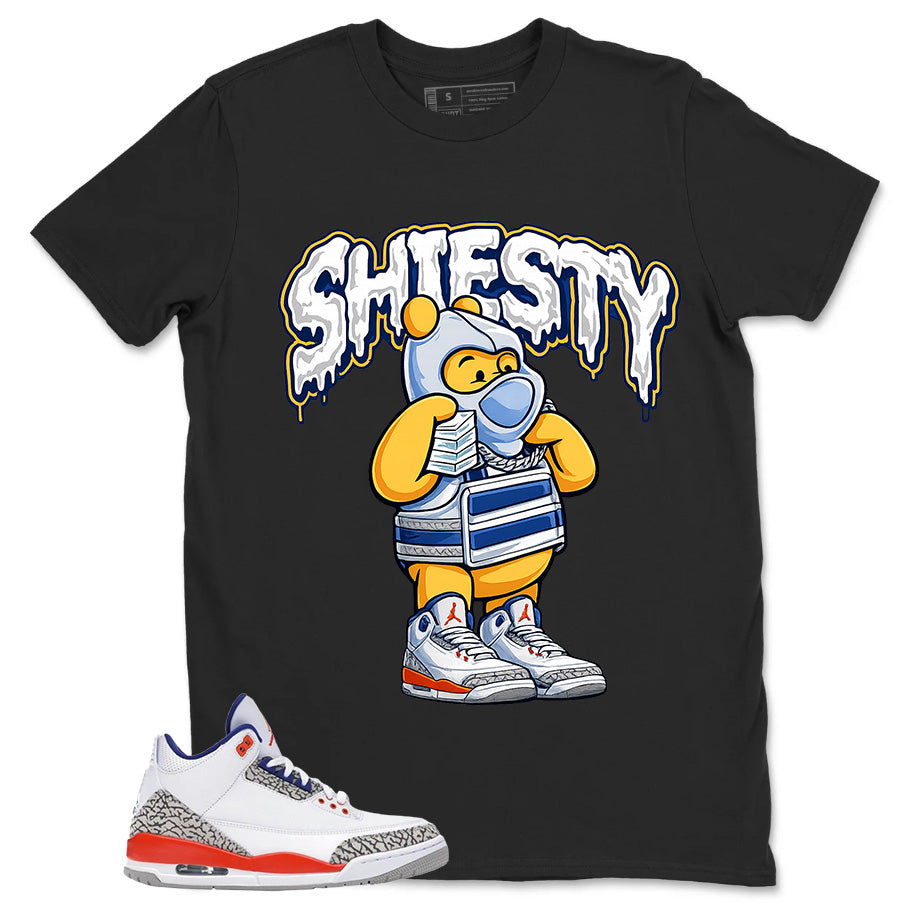 Shiesty Pooh Shirt - Match Blue Air Jordan 3 Knicks