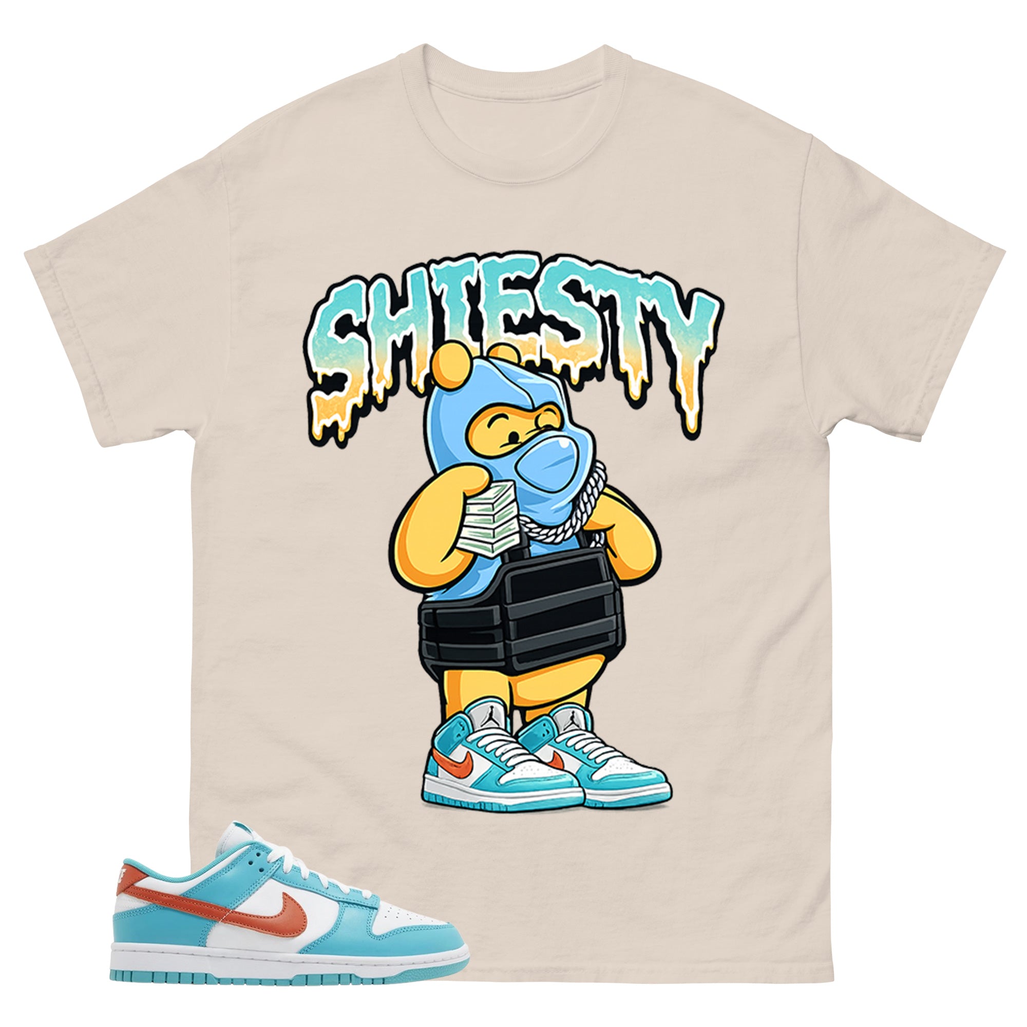 Shiesty Pooh Shirt - Match Green Dunk Low Miami Dolphins