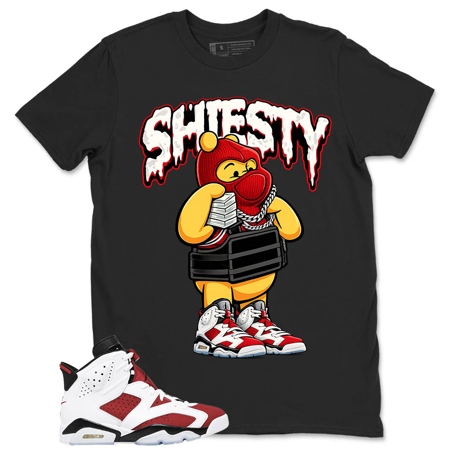 Shiesty Pooh Shirt - Match White Air Jordan 6 Carmine