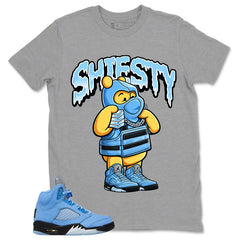 Graphic Tee Shiesty Pooh Shirt - Matching Air Jordan 5 Retro SE UNC