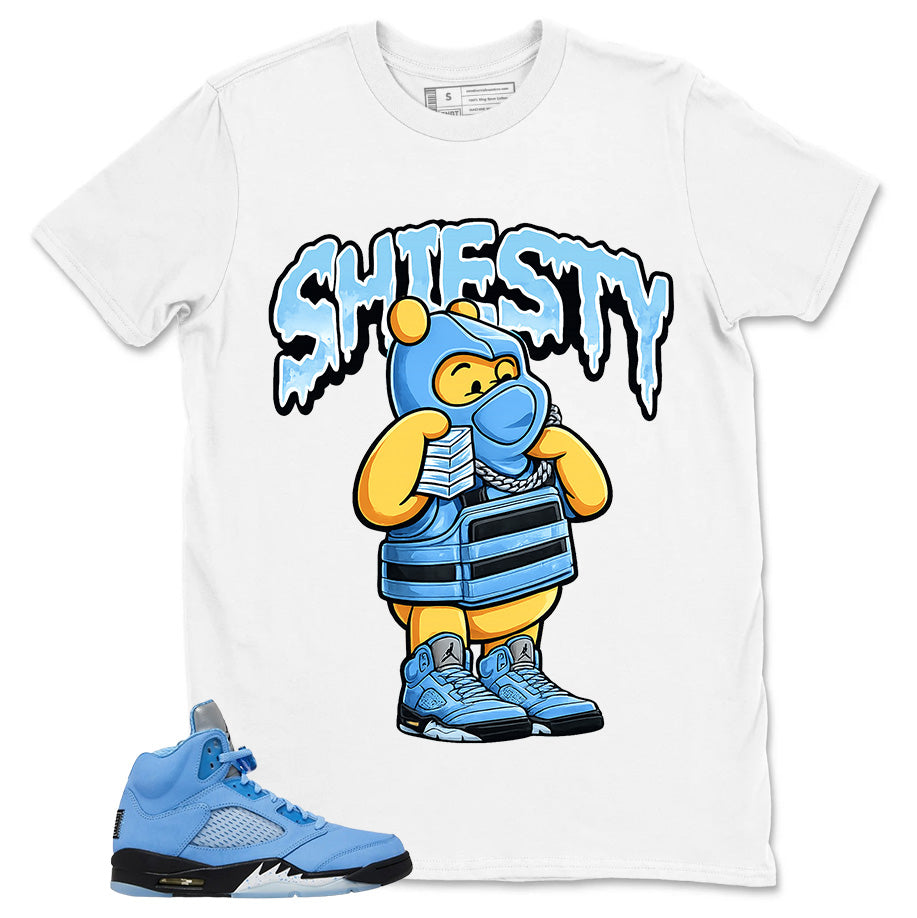 Graphic Tee Shiesty Pooh Shirt - Matching Air Jordan 5 Retro SE UNC