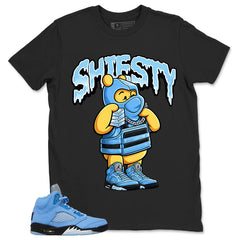 Graphic Tee Shiesty Pooh Shirt - Matching Air Jordan 5 Retro SE UNC