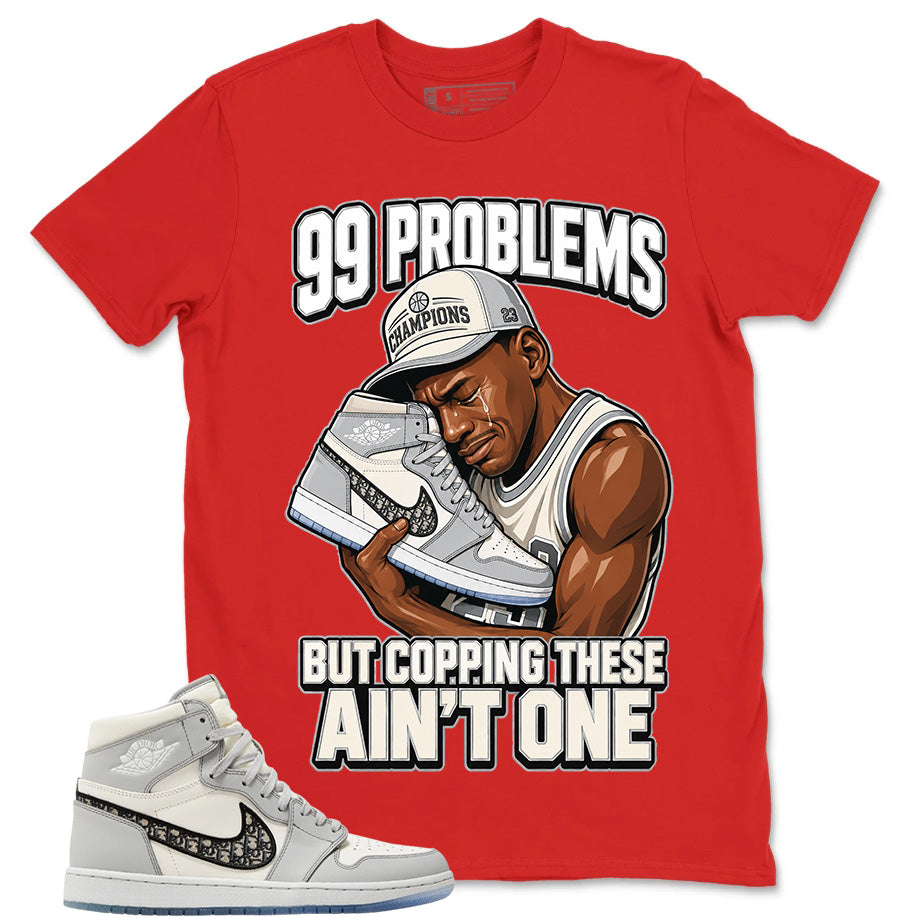 Graphic T-shirt to Match Wolf Grey 1s - 99 Problems Graphic