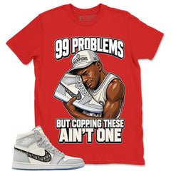 Graphic T-shirt to Match Wolf Grey 1s - 99 Problems Graphic