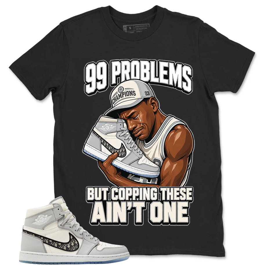 Graphic T-shirt to Match Wolf Grey 1s - 99 Problems Graphic