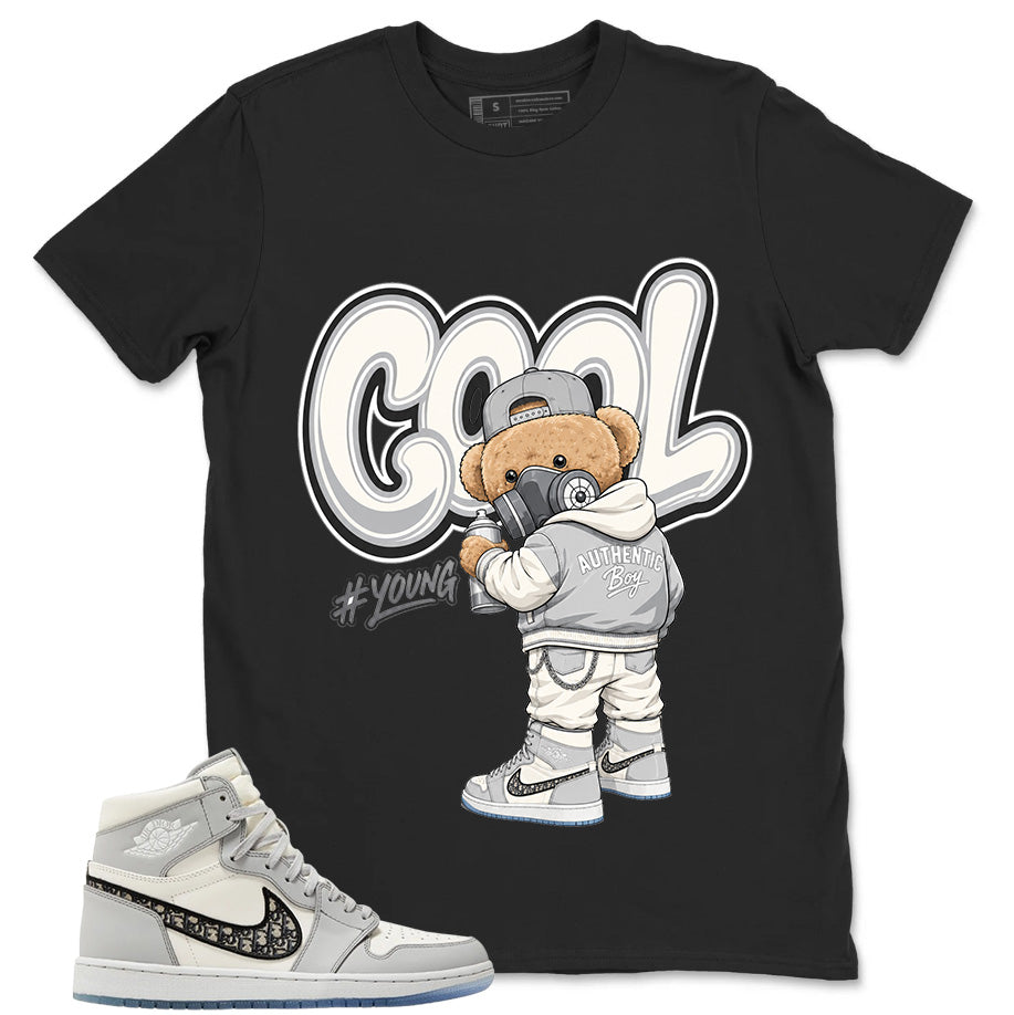 Graphic T-shirt to Match Wolf Grey 1s - Cool Boy Graphic