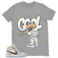 Graphic T-shirt to Match Wolf Grey 1s - Cool Boy Graphic