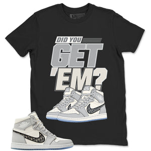 Graphic T-shirt to Match Wolf Grey 1s - Did You Get Em Graphic