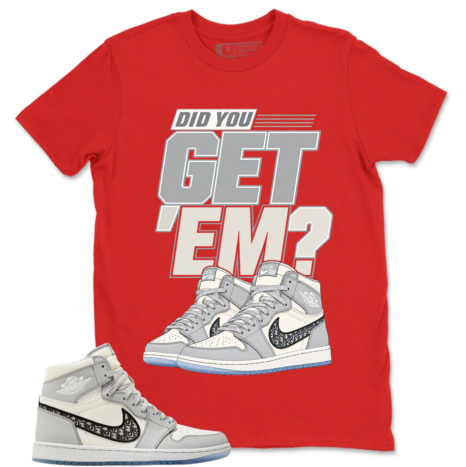 Graphic T-shirt to Match Wolf Grey 1s - Did You Get Em Graphic