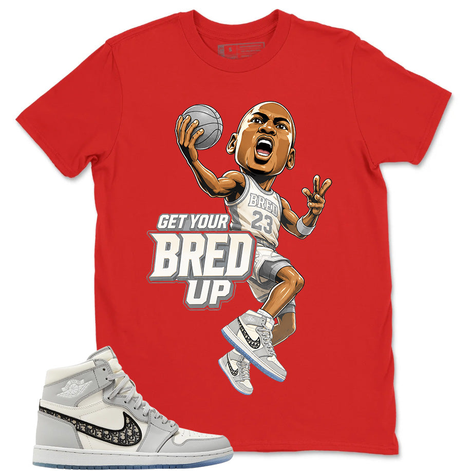Graphic T-shirt to Match Wolf Grey 1s - Get Your Bred Up Graphic