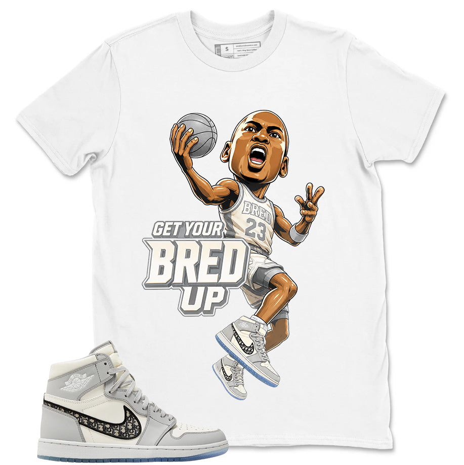Graphic T-shirt to Match Wolf Grey 1s - Get Your Bred Up Graphic