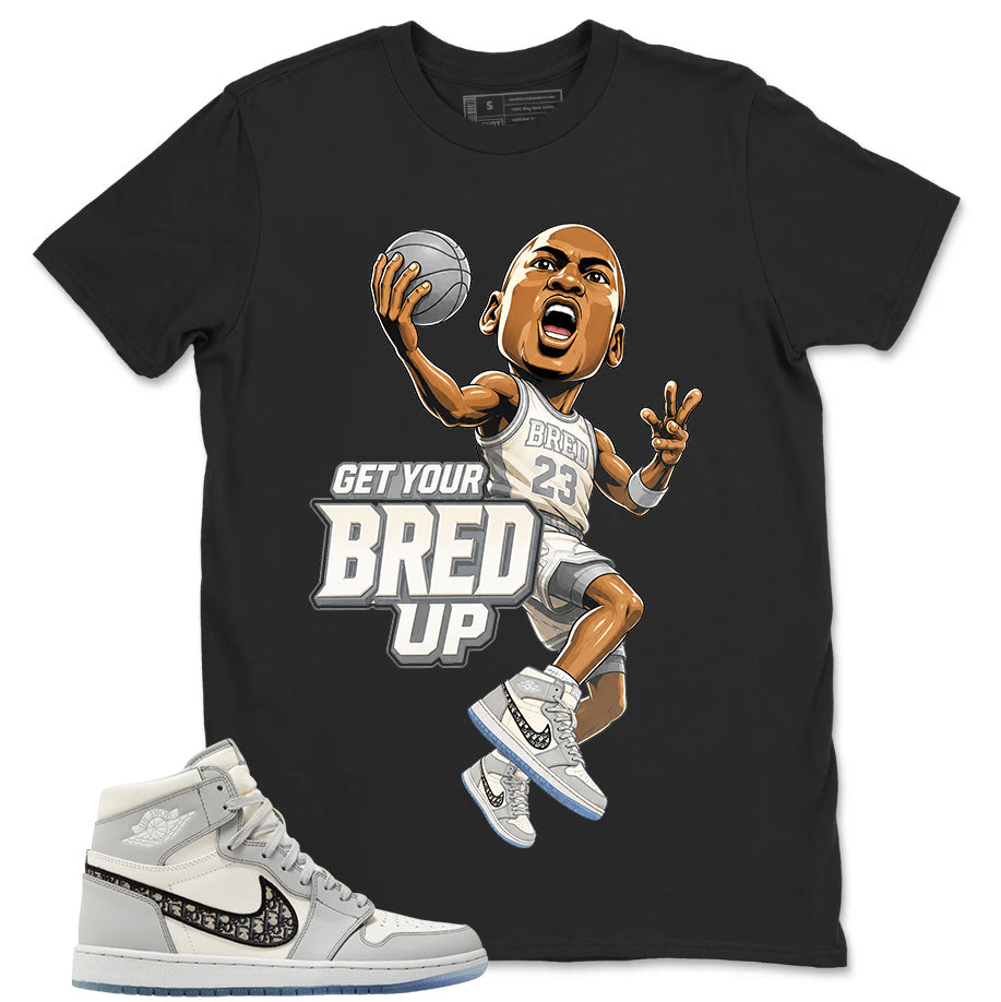 Graphic T-shirt to Match Wolf Grey 1s - Get Your Bred Up Graphic