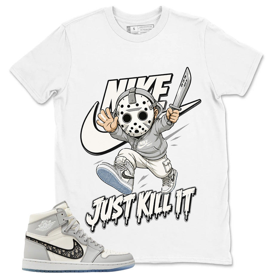 Graphic T-shirt to Match Wolf Grey 1s - Just Kill It Graphic