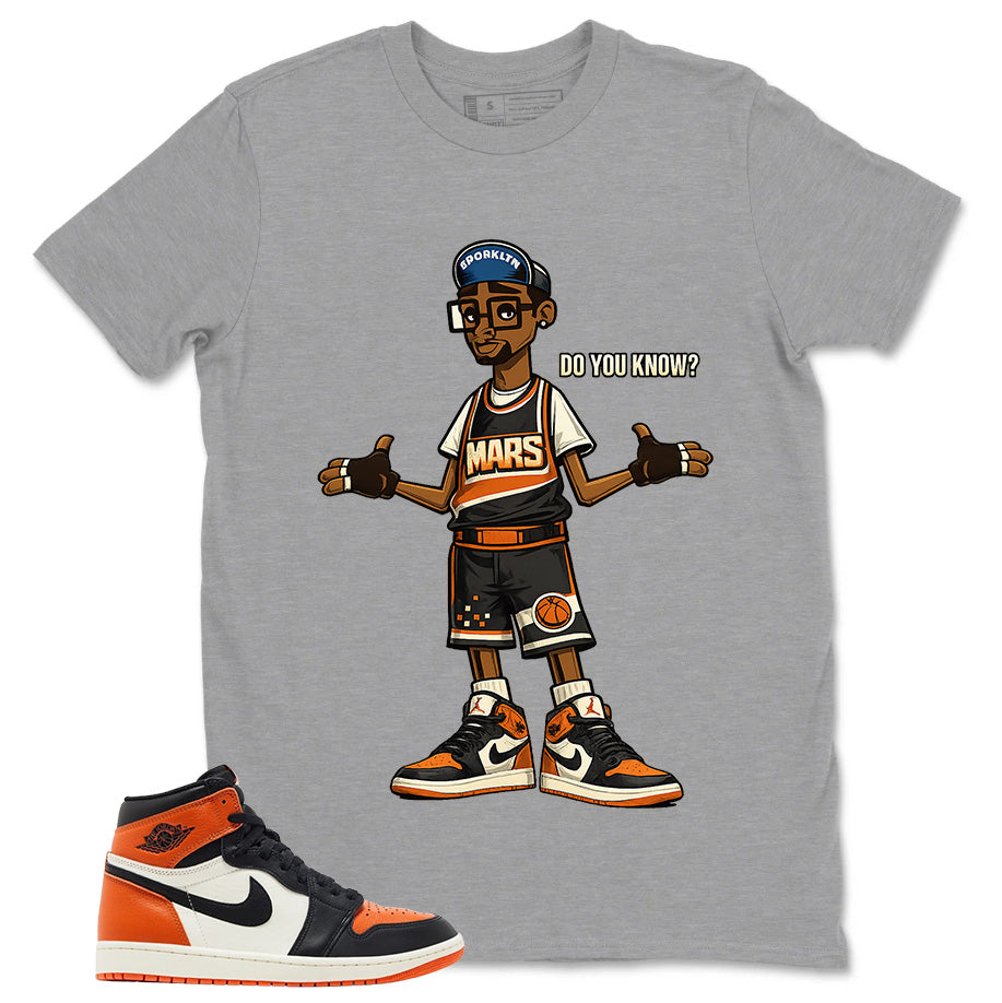 Graphic T-shirt to Match Shattered Backboard 1s - Do You Know Mars Graphic