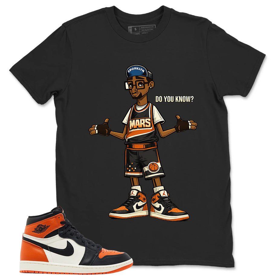 Graphic T-shirt to Match Shattered Backboard 1s - Do You Know Mars Graphic