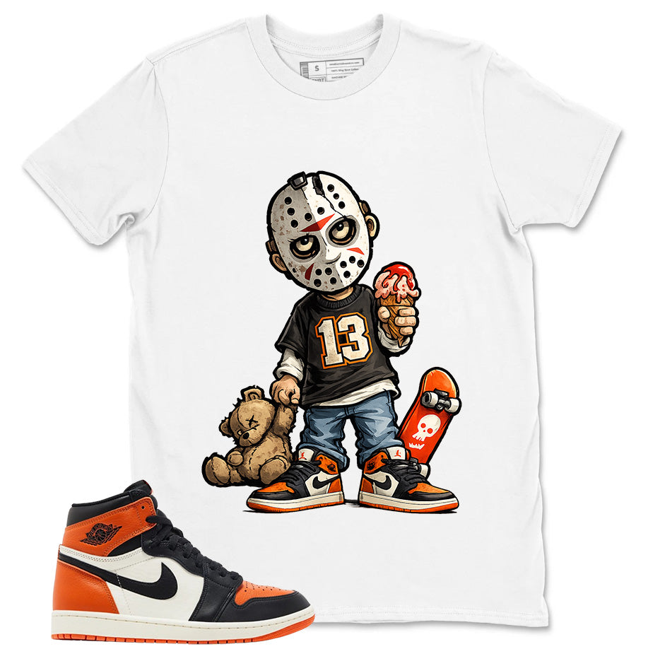 Graphic T-shirt to Match Shattered Backboard 1s - Little Jason Graphic