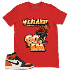 Graphic T-shirt to Match Shattered Backboard 1s - Nightmare On Elm Street Graphic