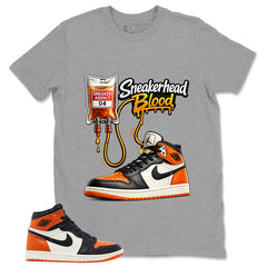 Graphic T-shirt to Match Shattered Backboard 1s - Sneakerhead Blood Graphic
