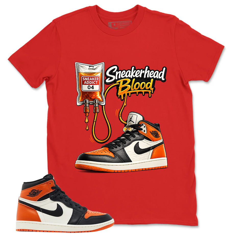 Graphic T-shirt to Match Shattered Backboard 1s - Sneakerhead Blood Graphic