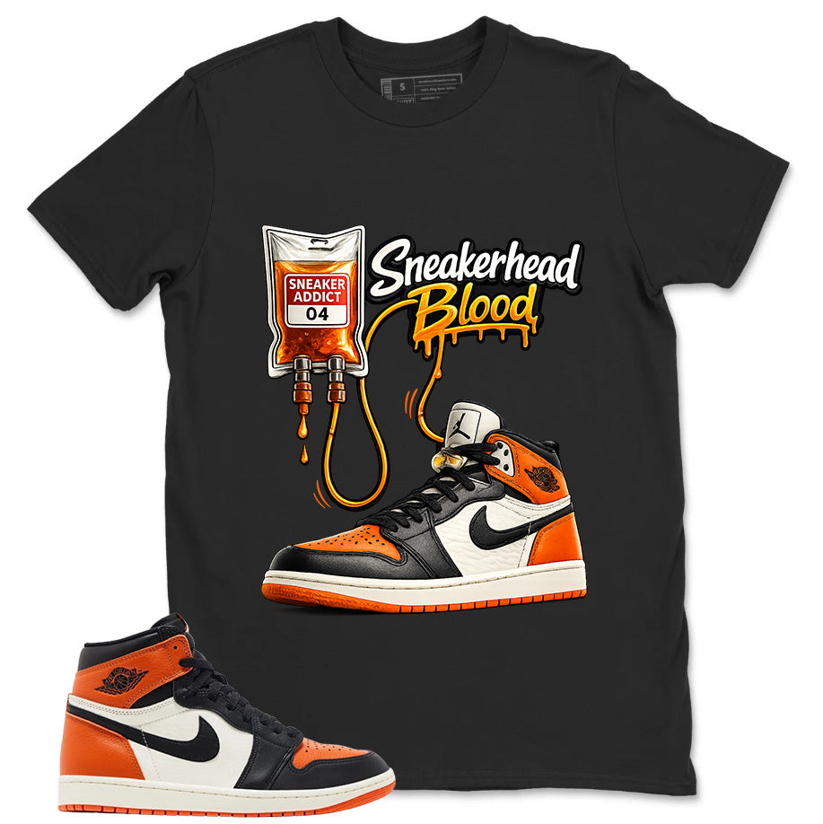 Graphic T-shirt to Match Shattered Backboard 1s - Sneakerhead Blood Graphic