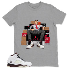 Graphic T-shirt to Match A Maniere Black Collective 5s - Sole Boss Graphic