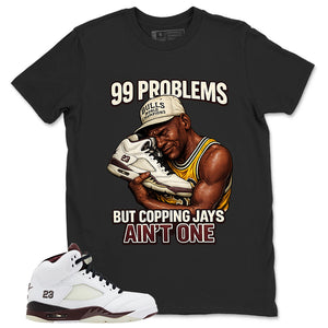 Graphic T-shirt to Match A Maniere Black Collective 5s - 99 Problems Graphic