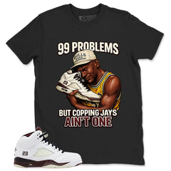 Graphic T-shirt to Match A Maniere Black Collective 5s - 99 Problems Graphic