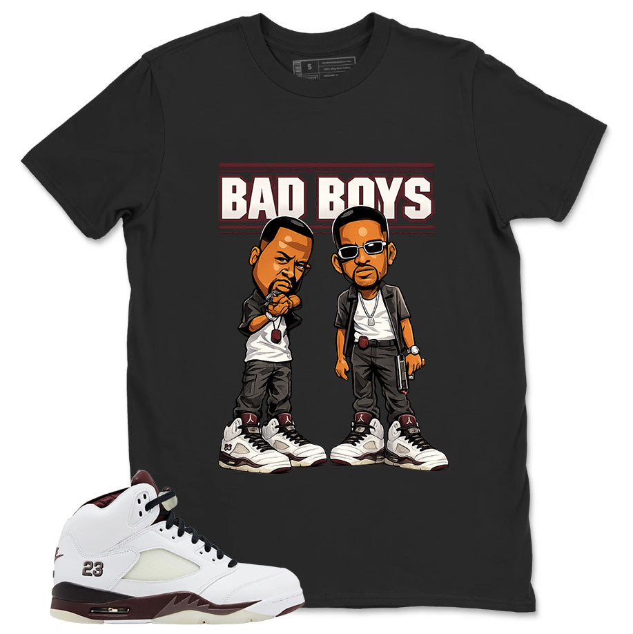 Graphic T-shirt to Match A Maniere Black Collective 5s - Bad Boys Graphic
