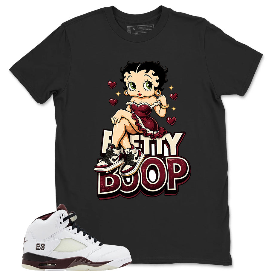 Graphic T-shirt to Match  A Maniere Black Collective 5s - Betty Boop Graphic