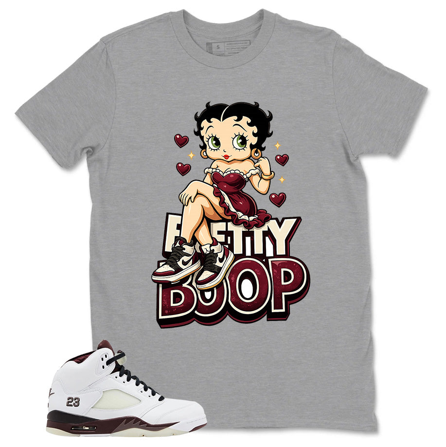 Graphic T-shirt to Match  A Maniere Black Collective 5s - Betty Boop Graphic