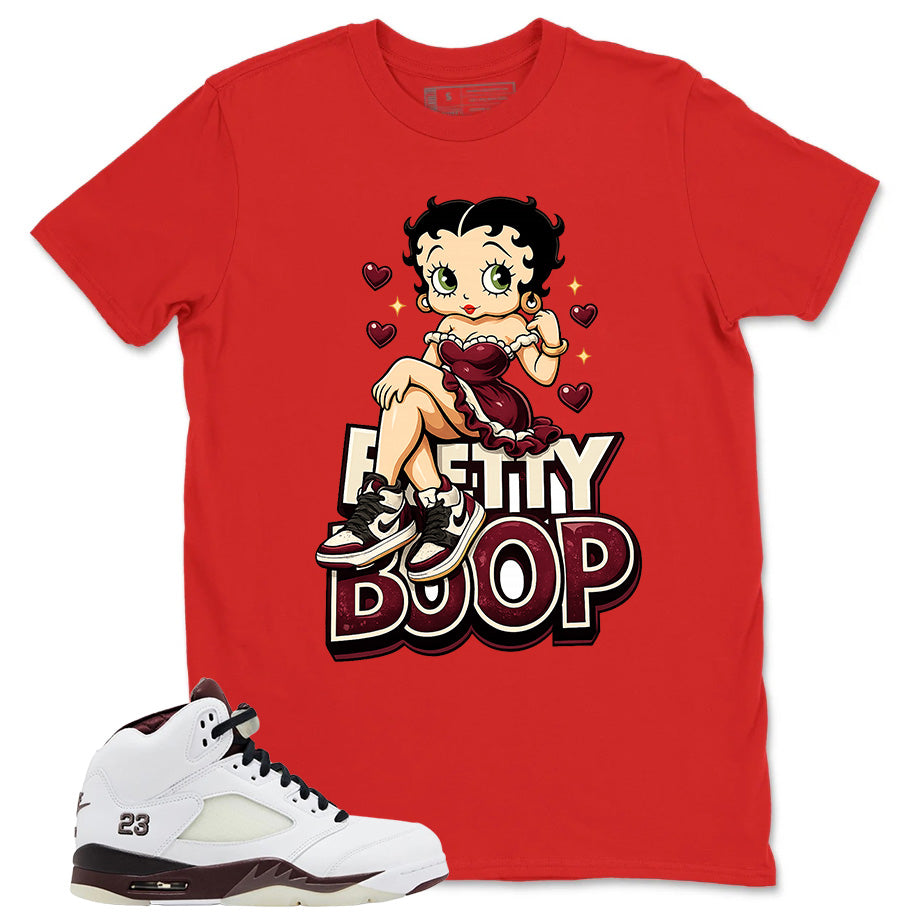 Graphic T-shirt to Match  A Maniere Black Collective 5s - Betty Boop Graphic