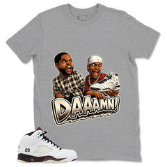 Graphic T-shirt to Match A Maniere Black Collective 5s - Daaamn Sneaker Graphic