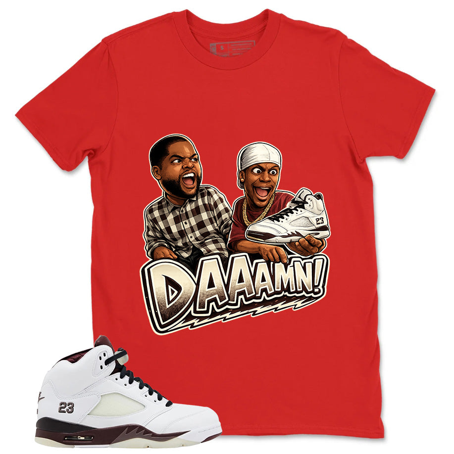 Graphic T-shirt to Match A Maniere Black Collective 5s - Daaamn Sneaker Graphic