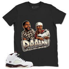 Graphic T-shirt to Match A Maniere Black Collective 5s - Daaamn Sneaker Graphic