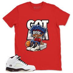Graphic T-shirt to Match A Maniere Black Collective 5s - Got 'Em Dope Graphic