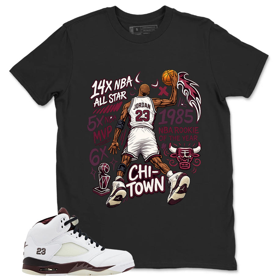 Graphic T-shirt to Match A Maniere Black Collective 5s - Jordan 23 All Star Graphic