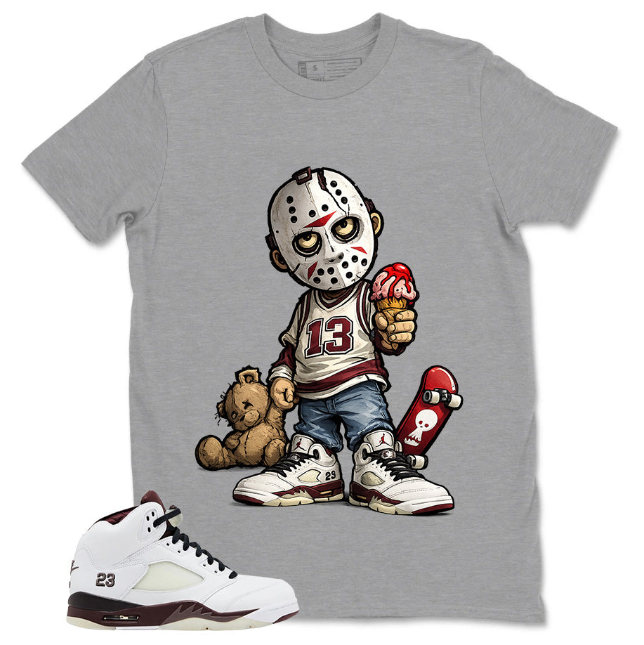 Graphic T-shirt to Match A Maniere Black Collective 5s - Little Jason Graphic