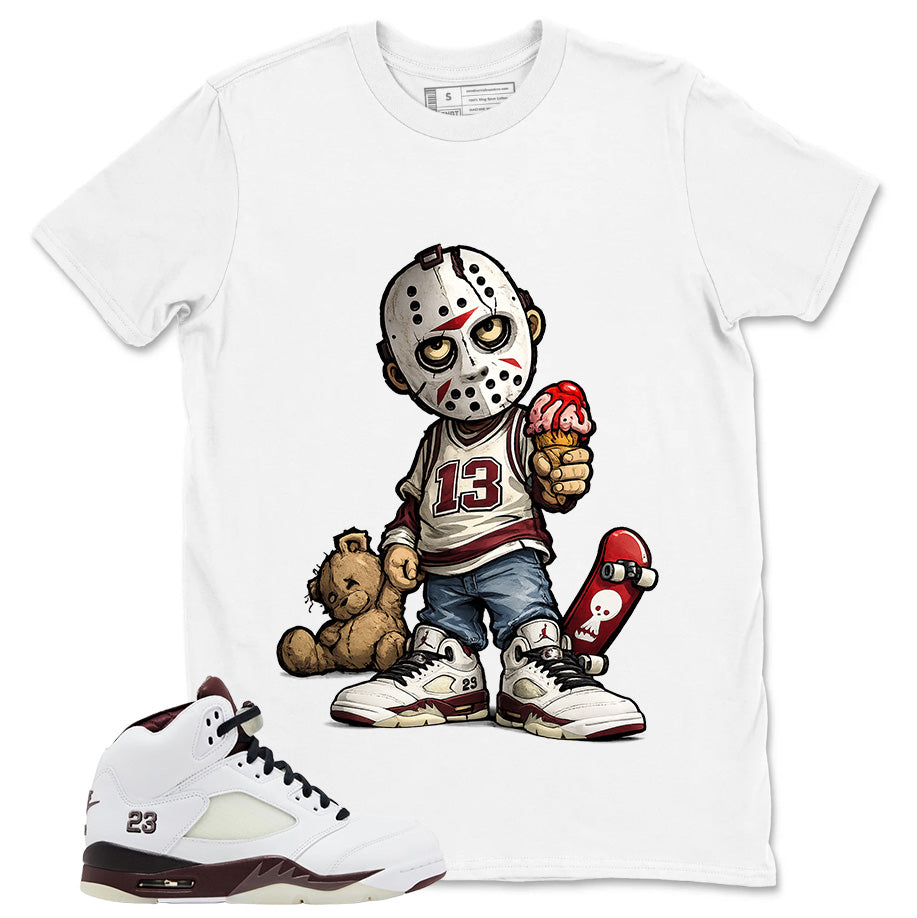 Graphic T-shirt to Match A Maniere Black Collective 5s - Little Jason Graphic