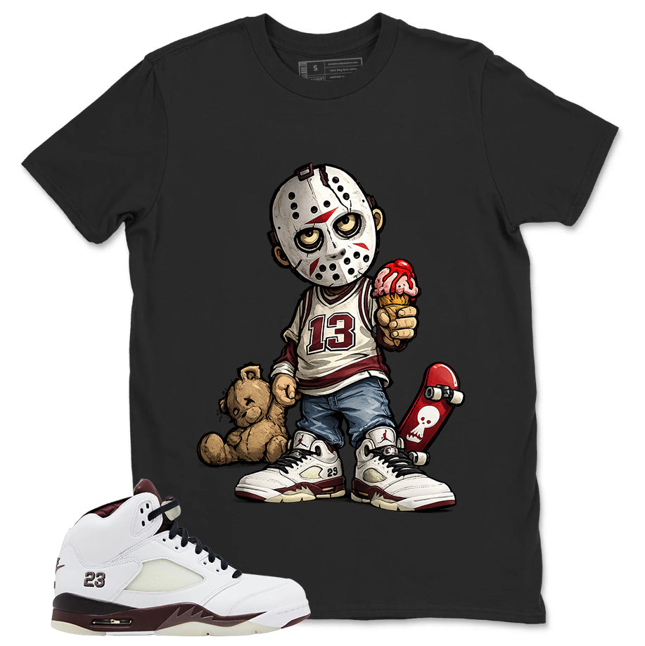 Graphic T-shirt to Match A Maniere Black Collective 5s - Little Jason Graphic